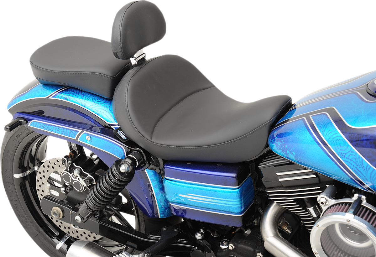 Drag specialties seats Solo Seat - Mild Stitched - Driver's Backrest - FXD/FLD '06-'17 Harley Davidson