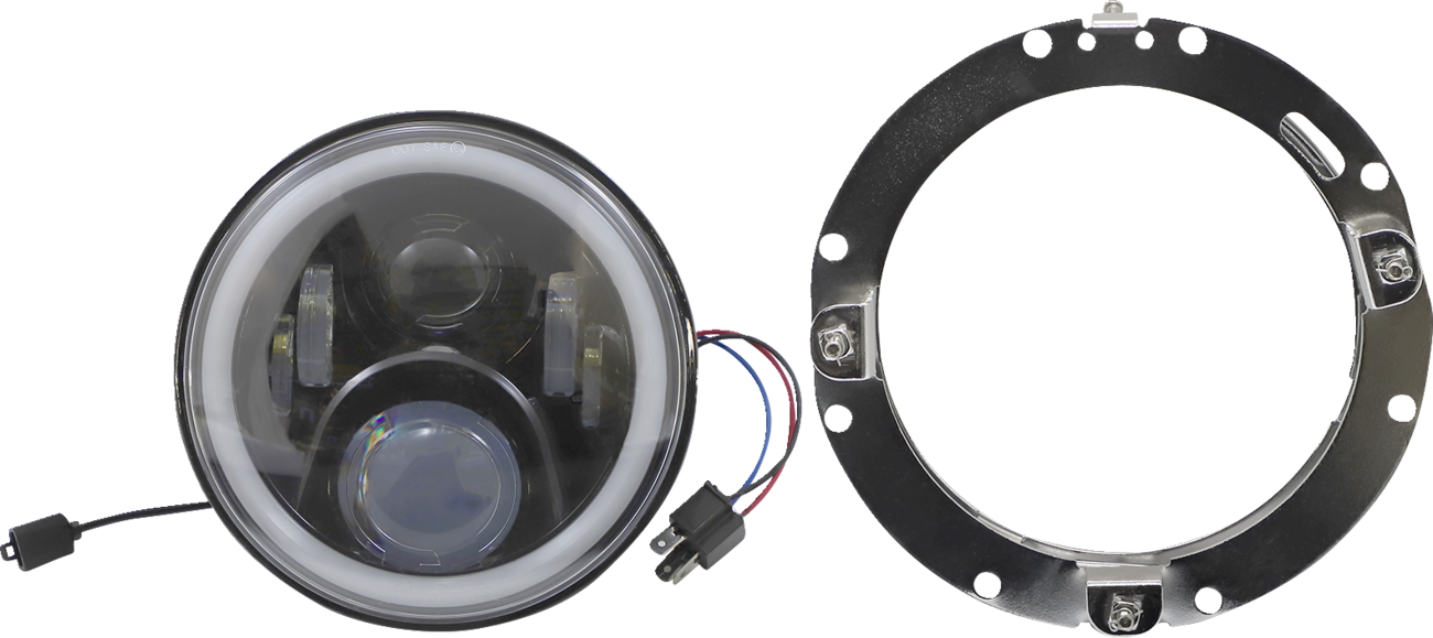 Custom Dynamics ProGLow 7" LED Headlamp For Harley Touring 1994-2016