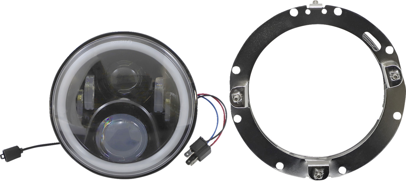 Custom Dynamics ProGLow 7" LED Headlamp For Harley Touring 1994-2016