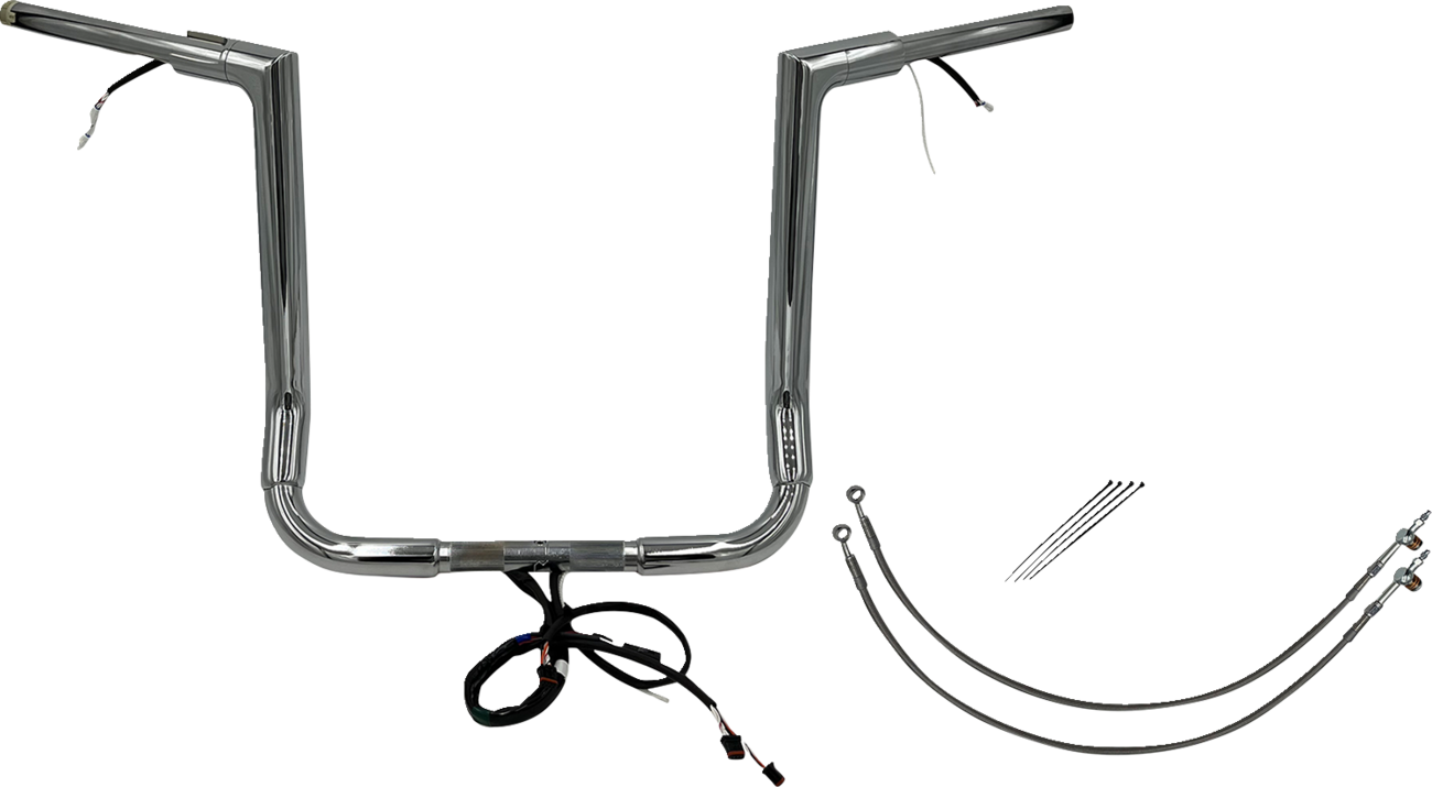 Fat Baggers Inc. 1 1/2" Wired Flat Top Handlebar Kit For Harley Touring 2016-2020