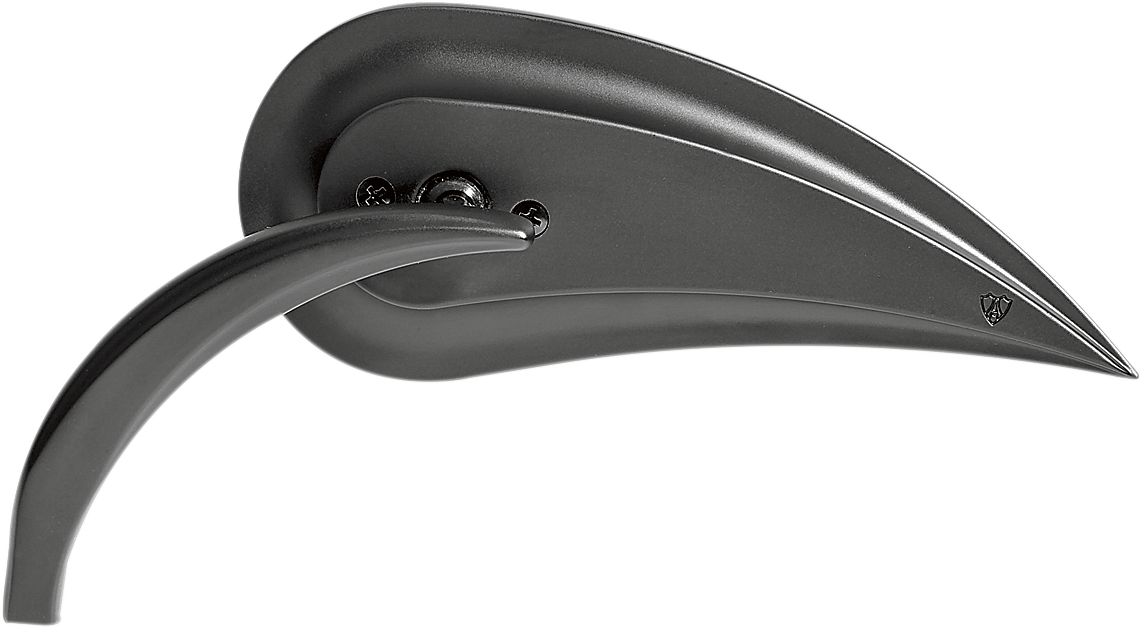 Arlen ness Mirror - Rad III - Side View - Teardrop - Black - Left