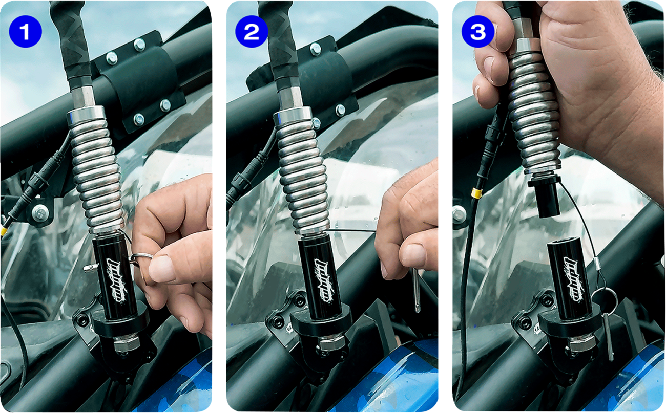 Whipitlightrods 3' Whip Light Rod - Bluetooth® - RGB