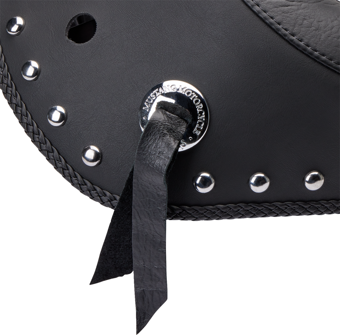 Mustang Wide Studded Deluxe Solo Seat 2005-2017 Harley Davidson FLSTN Softail Deluxe / 2005-2006 Harley Davidson FLSTNI Softail Deluxe