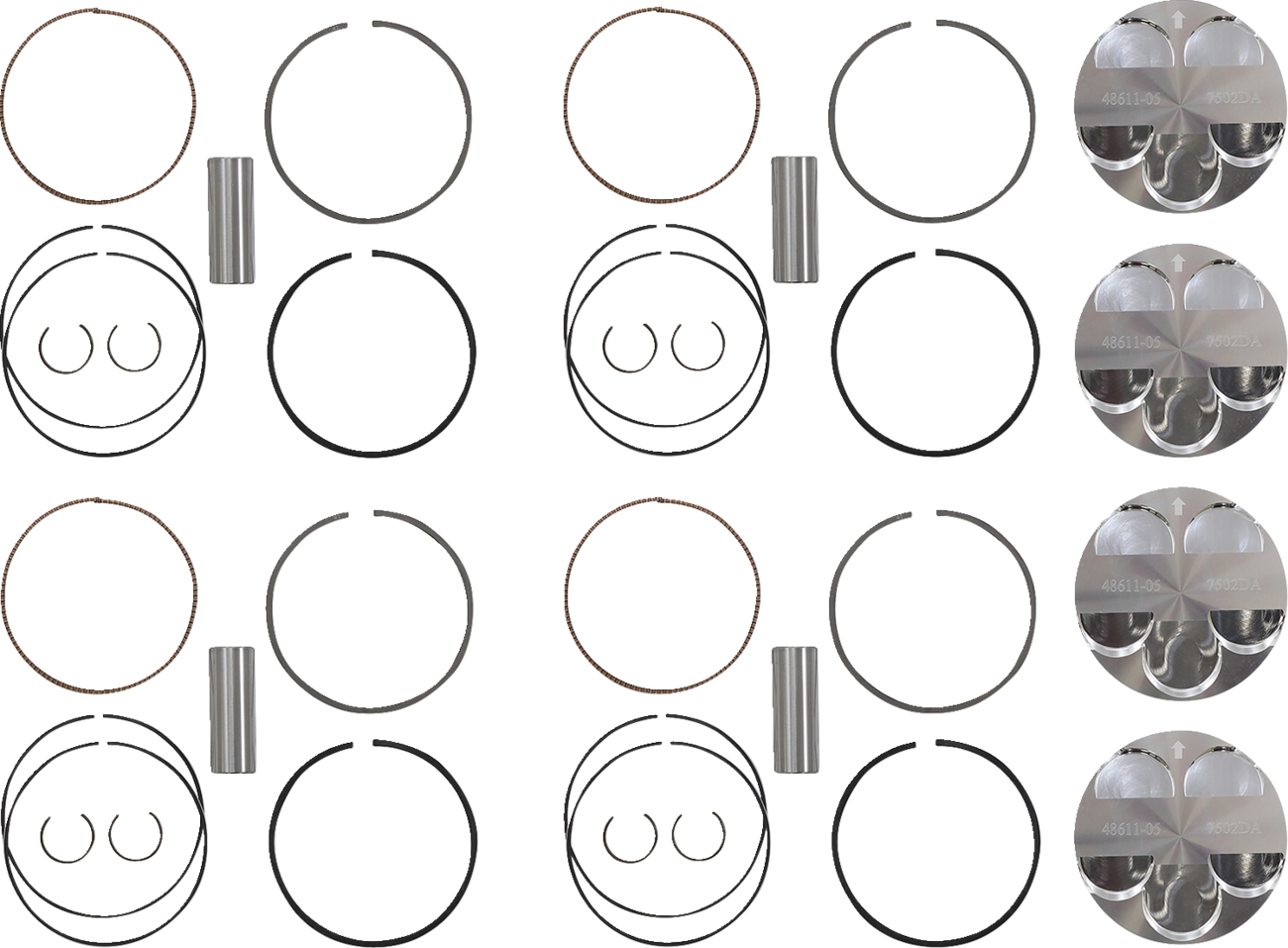 WOSSNER Piston Kit for 4 Stroke