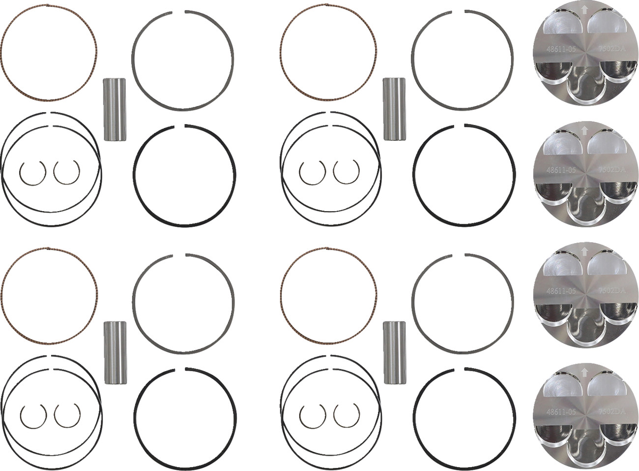 WOSSNER Piston Kit for 4 Stroke