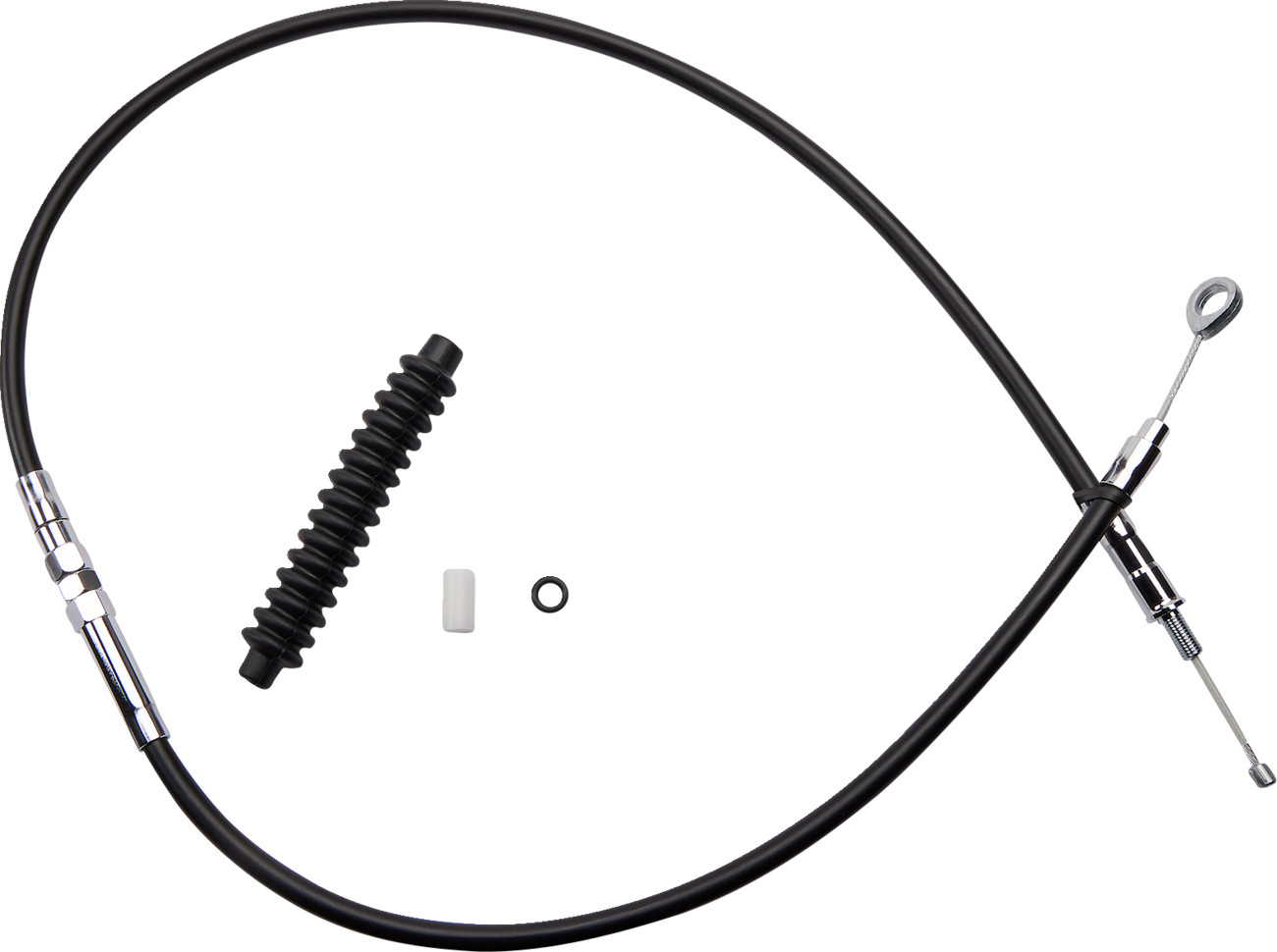 Drag Specialties High-Efficiency Black Vinyl Clutch Cable