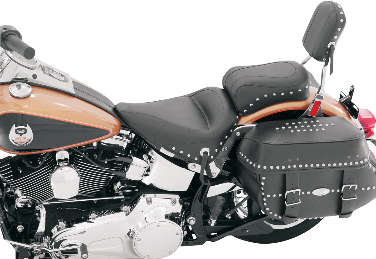 Mustang Vinyl Studded Motorcycle Solo Seat 2000-2017 Harley Softail FLSTS FLSTNI