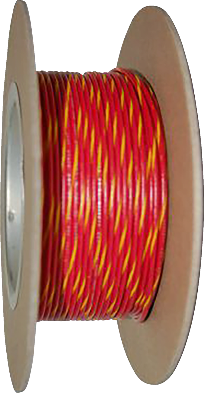 Namz 100ft Wire Spool 20 Gauge Red Yellow NWR-24-100-20 Universal