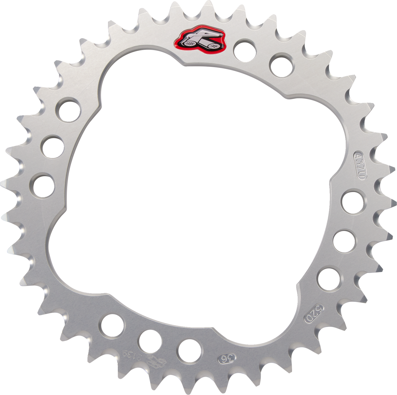 Renthal Rear Sprocket - Aluminum - 36 Tooth - Silver - Yamaha 36T