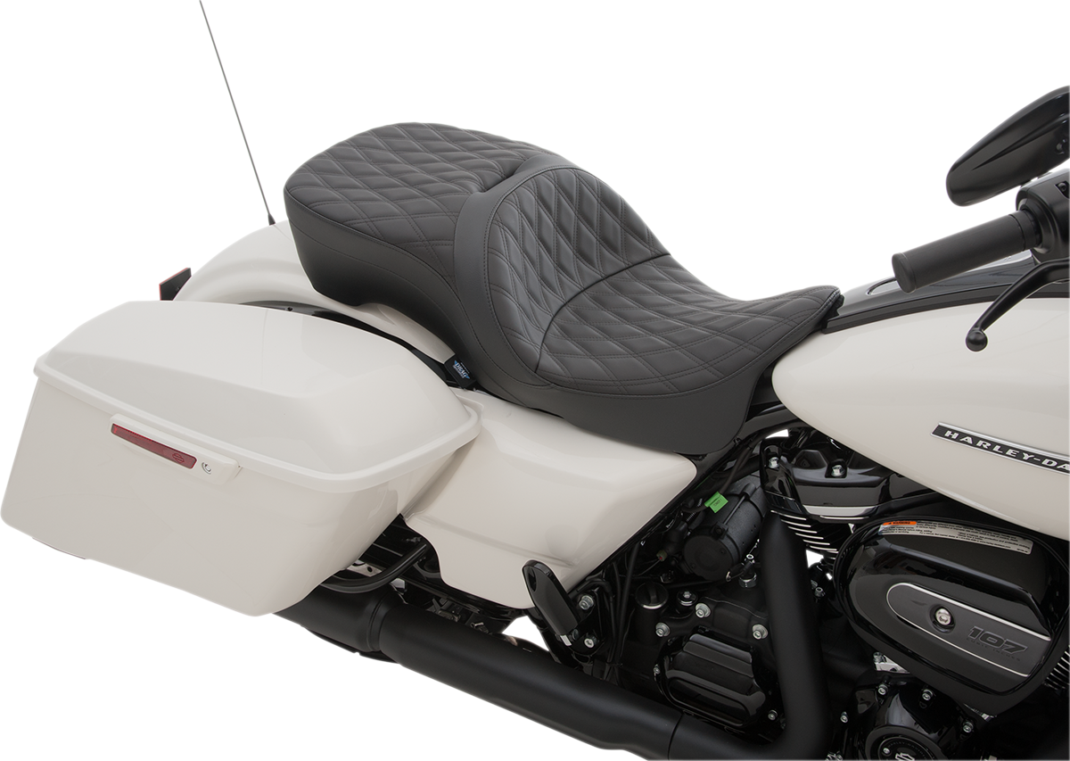 Drag specialties seats Touring Seat - Double Diamond - FL '09-'23 Harley Davidson