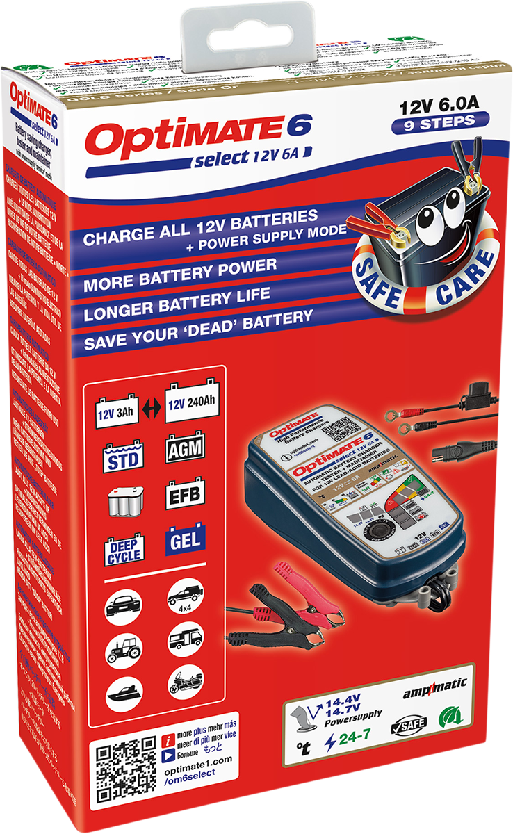 Optimate™ 6 Select Gold Battery Charger