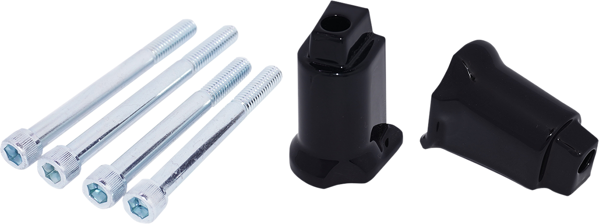 Drag specialties Passenger Floorboard Mount - Gloss Black Harley Davidson