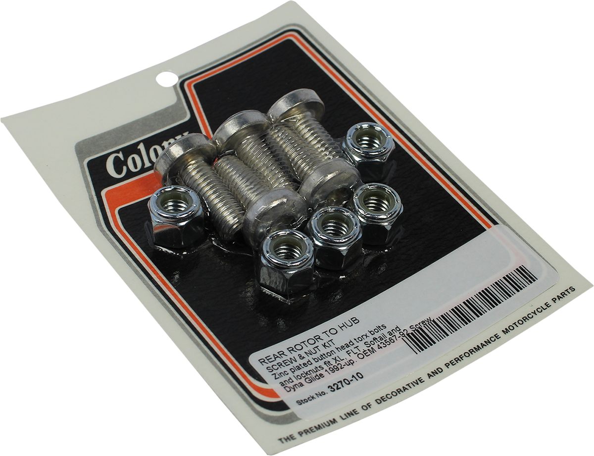 COLONY Rear Brake Rotor Bolt/Nut Kit