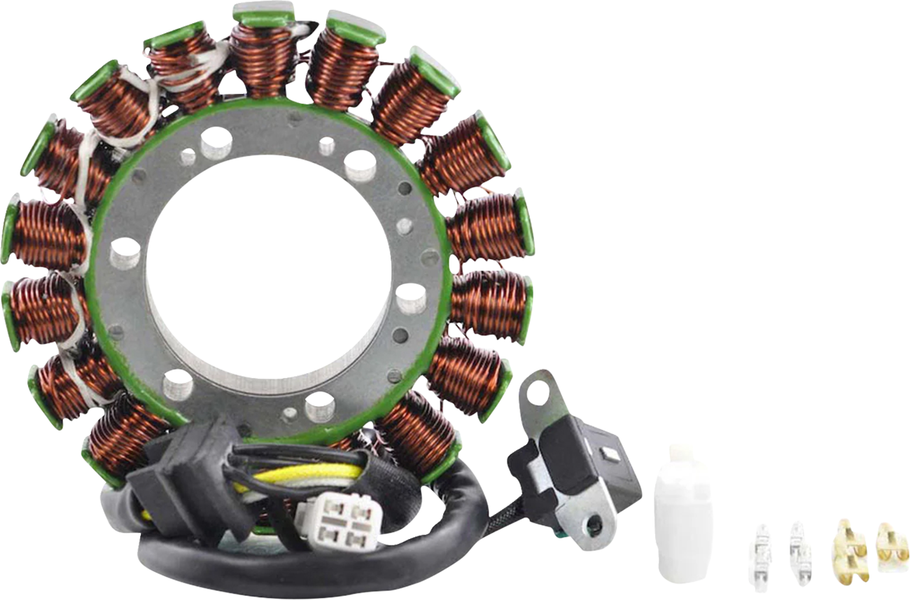 Rm stator Stator with Crankcase Cover Gasket - Arctic Cat/Suzuki