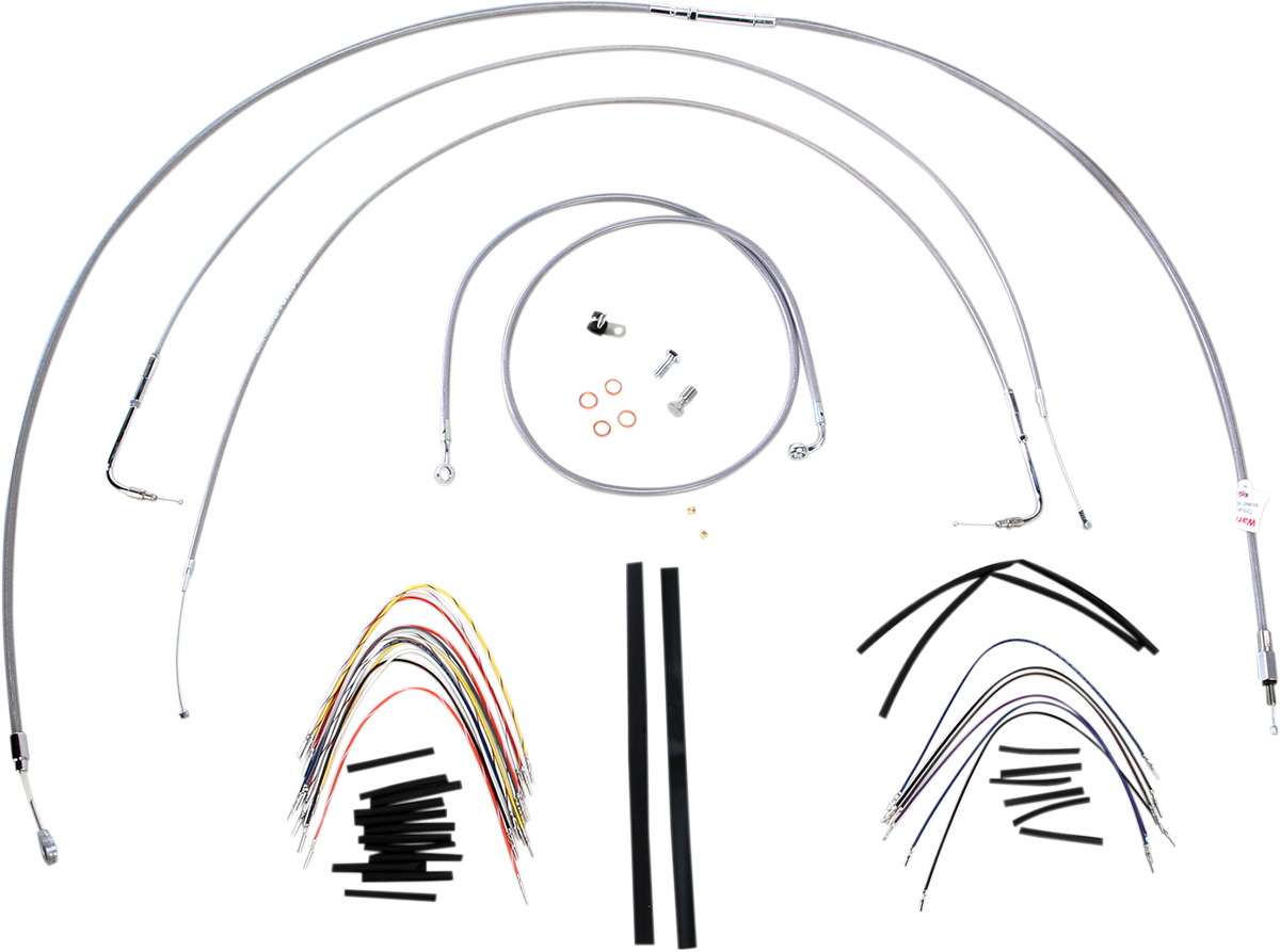 Burly Handlebar Cable Installation Kit For Harley Softail FX 2000-2006