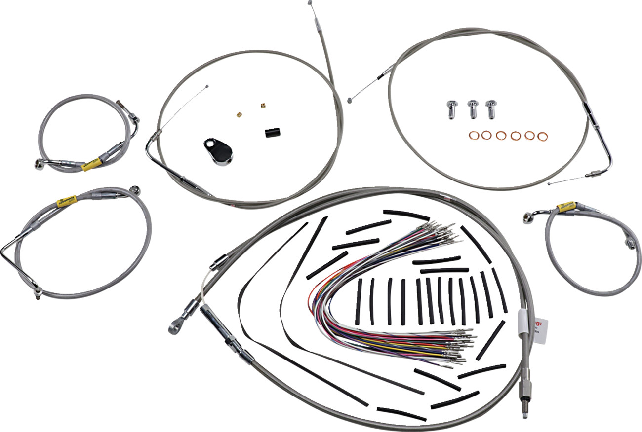 Burly Handlebar Cable Installation Kit For Harley Electra / Street Glide 2000-2006