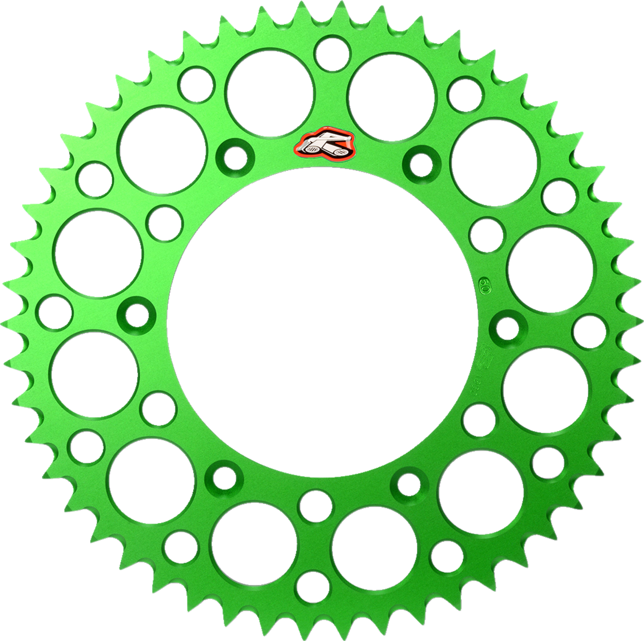 Renthal Rear Sprocket - Aluminum - 50 Tooth - Green - Kawasaki 50T