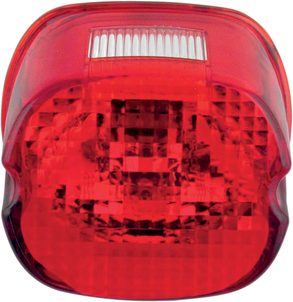 Drag Specialties Laydown Taillight Lens with Top Tag Window