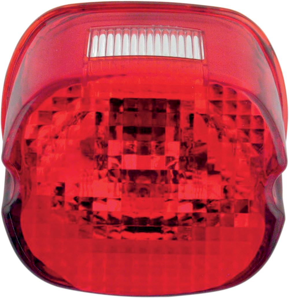 Drag Specialties Laydown Taillight Lens with Top Tag Window