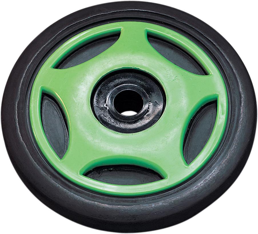 Parts unlimited Idler Wheel with Insert/Bearing 6205-2RS - Green - Group 1 - 5.63" OD x 0.625" ID Polaris/Arctic Cat