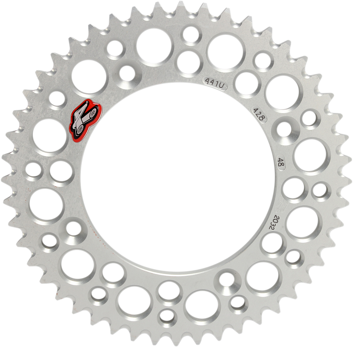 Renthal Rear Sprocket - Aluminum - 48 Tooth - Silver - Gas Gas/Husqvarna/KTM 48T