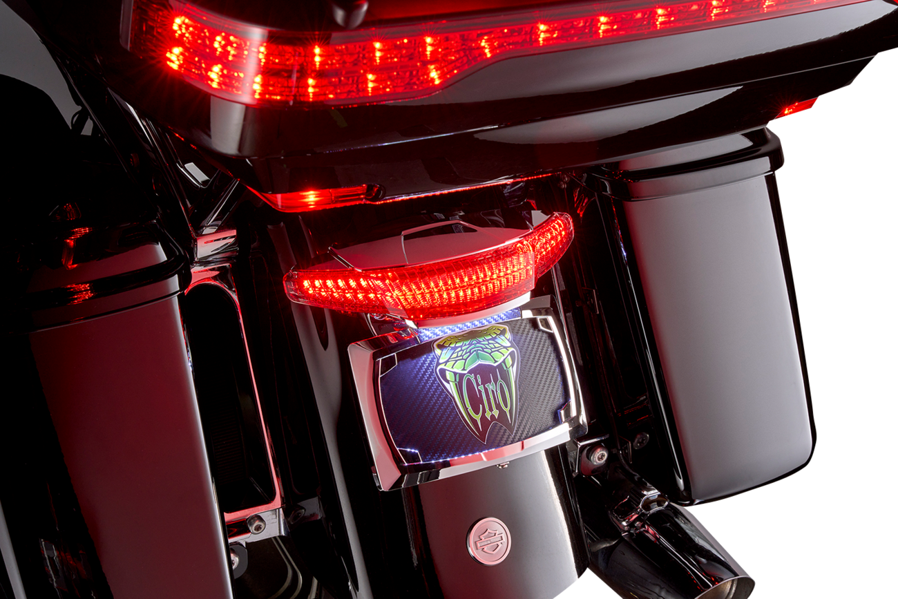 CIRO Latitude Tail Light & License Plate Mount with Lightstrike™