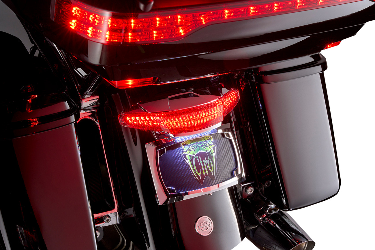 Ciro Latitude Tail Light With LightStrike For Harley Ultra 2014-2024