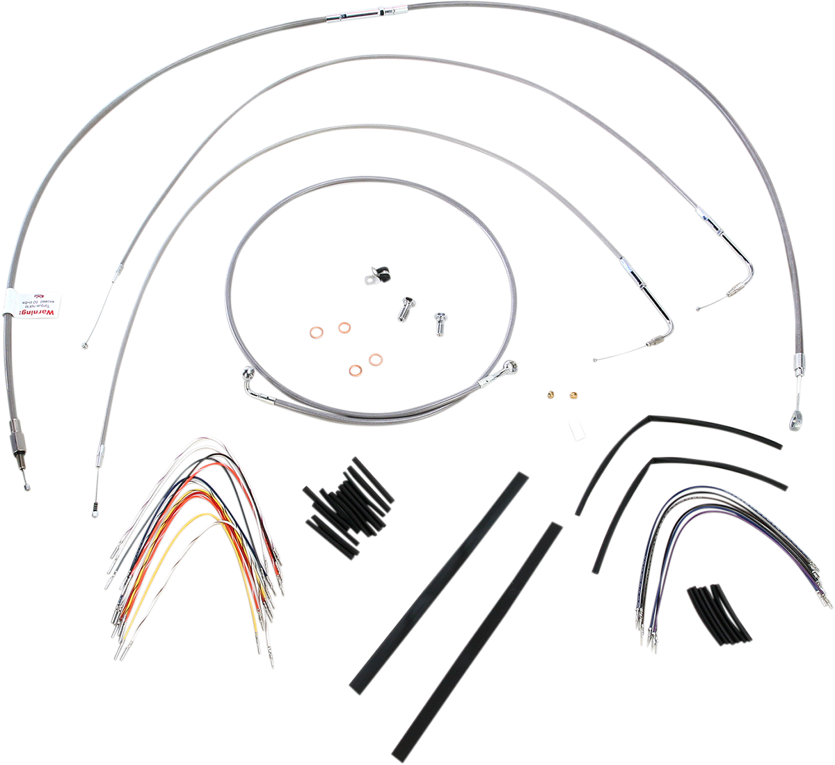 Burly Handlebar Cable Installation Kit For Harley w/ ABS