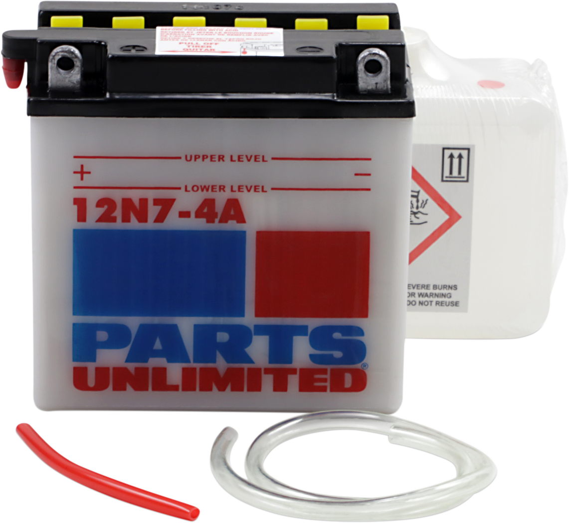 Parts unlimited Battery - 12N7-4A Harley Davidson/Suzuki