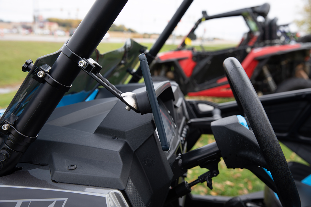 Klock Werks iOmount Offset Roll Cage Phone Mount