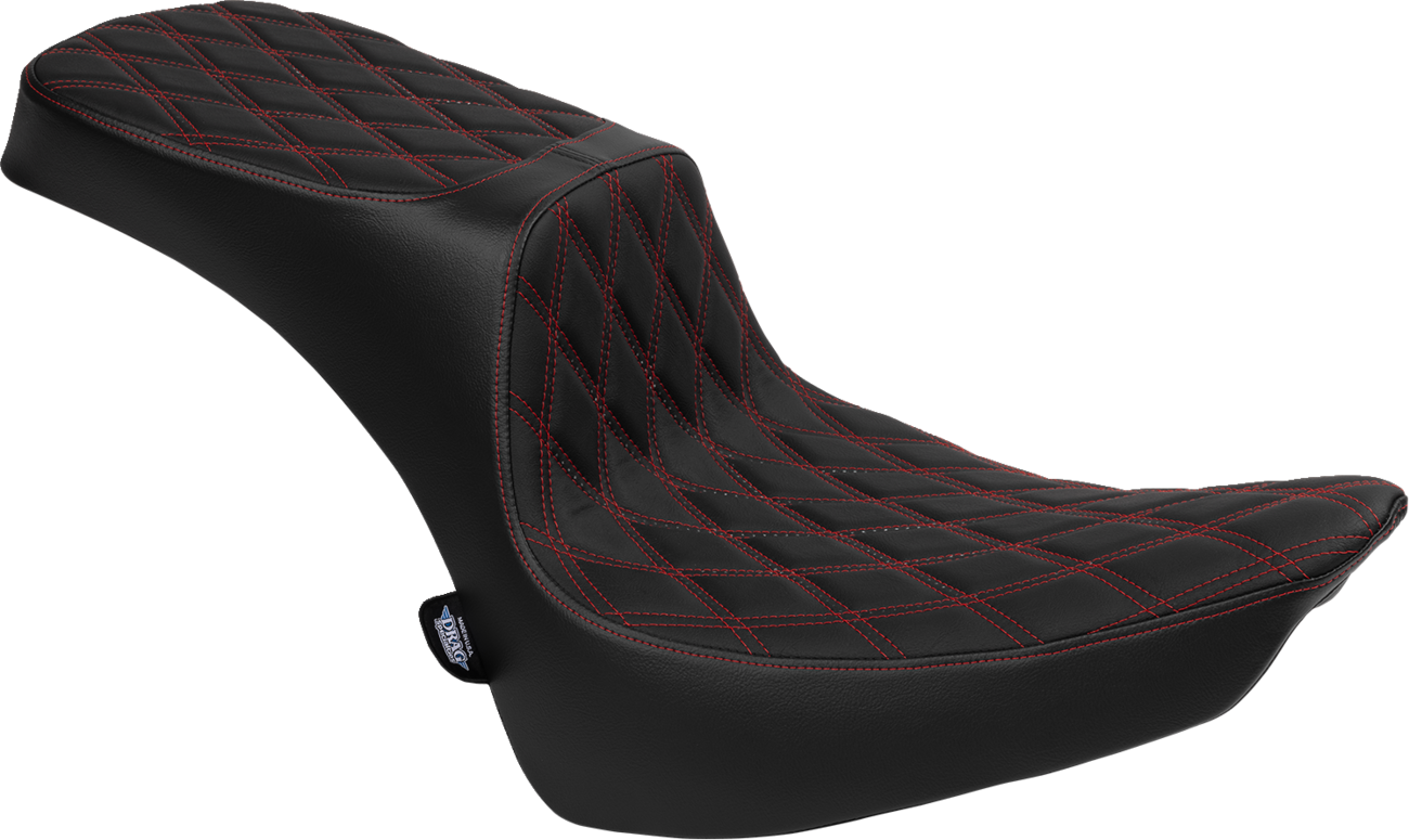SEAT PERFORMANCE PREDATOR III 2-UP RED DD VINYL SOFTAIL