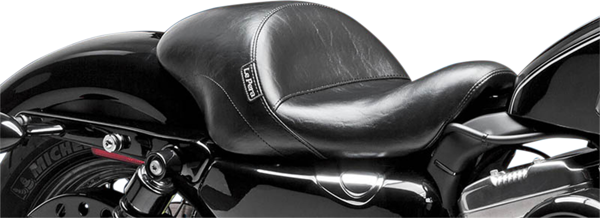 Le pera Aviator Up Front Solo Seat - Smooth - Black - XL '04-'22 Harley Davidson