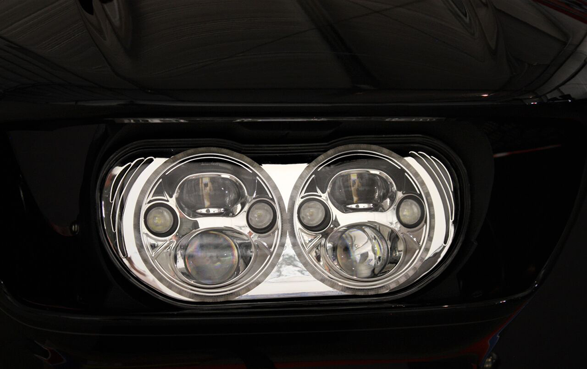 Custom Dynamics LED 5 3/4" TruBeam Headlight Insert For Harley Road Glide 2015-2025
