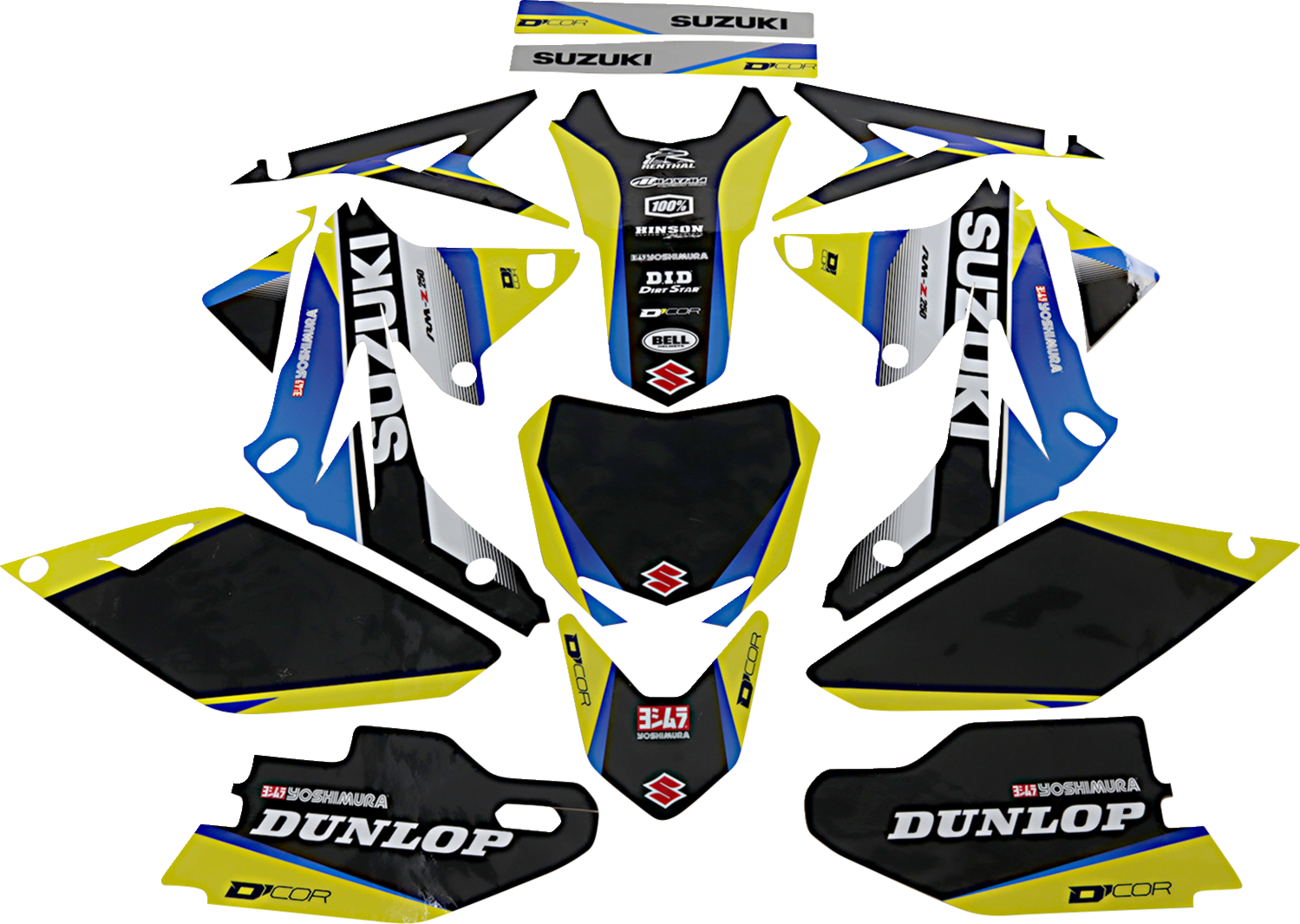 D'cor visuals Graphic Kit - Works Suzuki - RM-Z 250