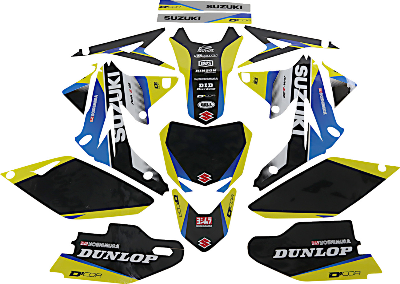 D'cor visuals Graphic Kit - Works Suzuki - RM-Z 250