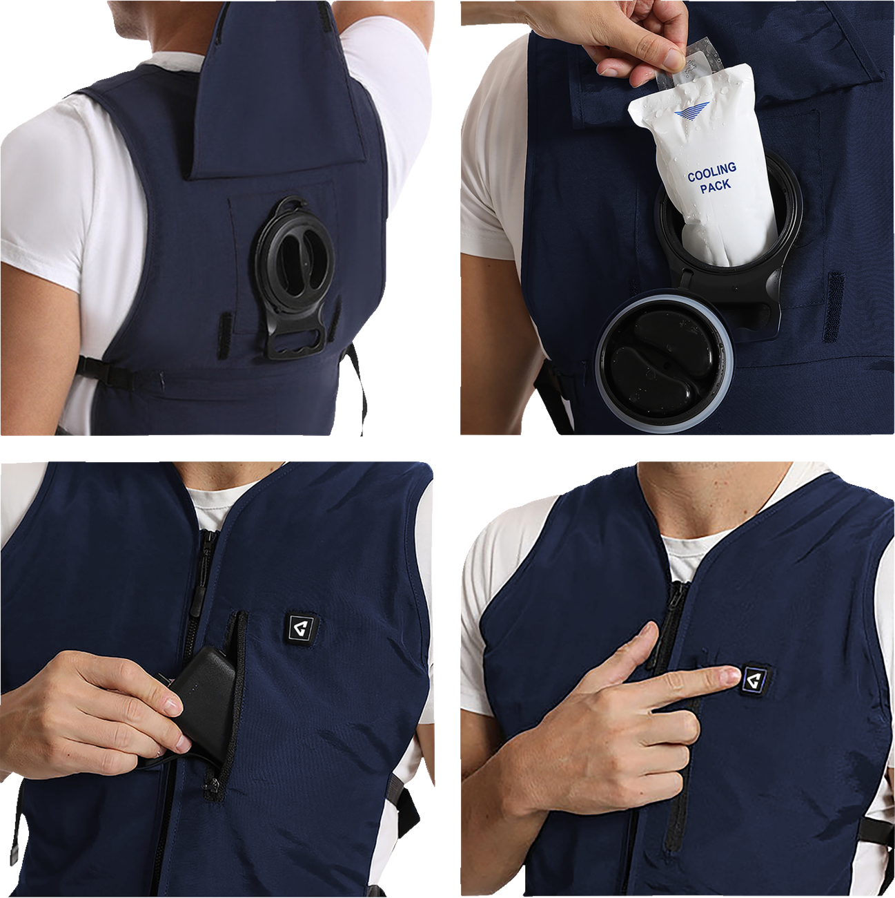 Gerbing heated clothing 5V Touch Button Circulatory Cooling Vest