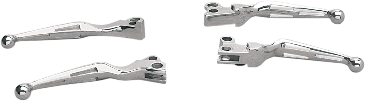 Drag specialties Levers - Slotted - Chrome Harley Davidson