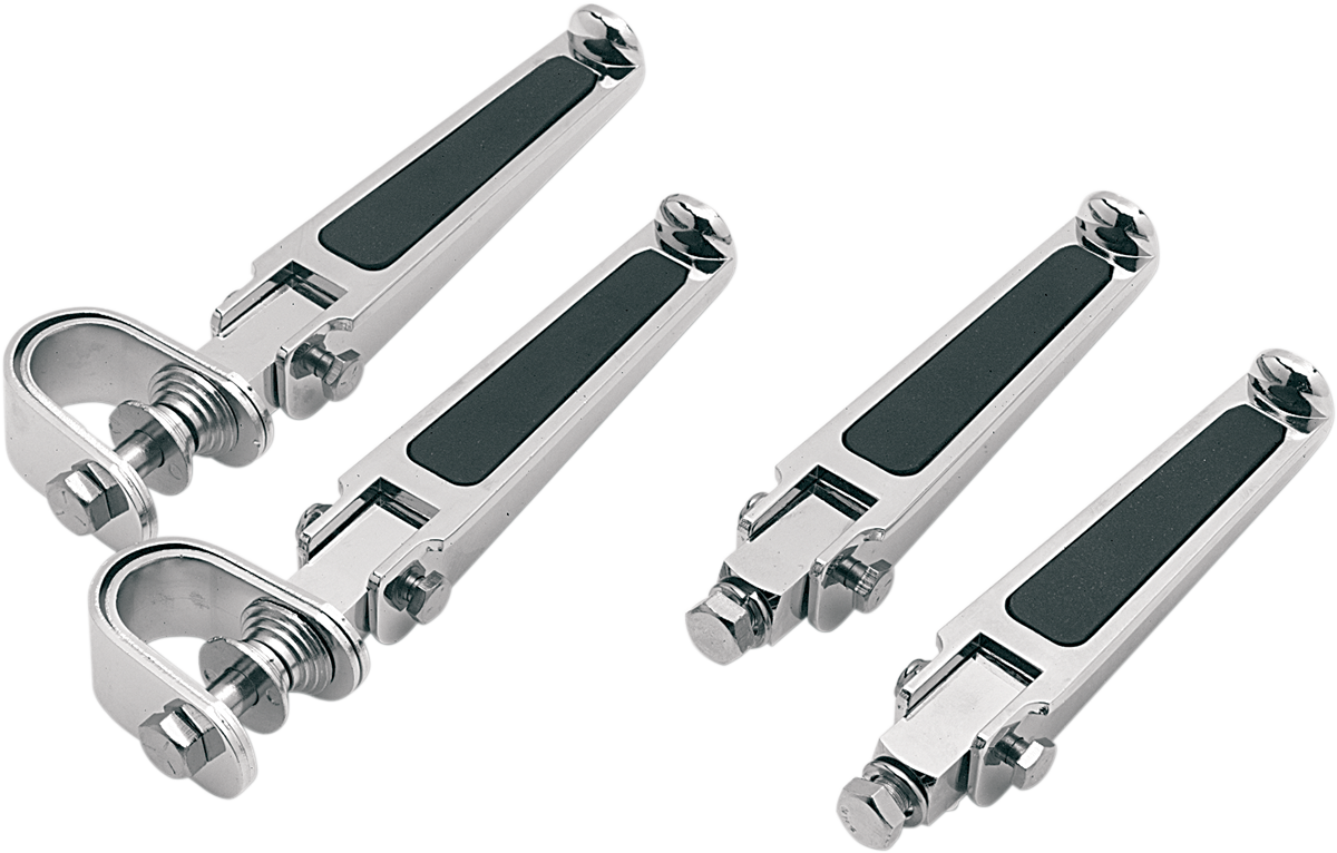 Drag specialties Bolt-On Footpegs - Rubber Inlay