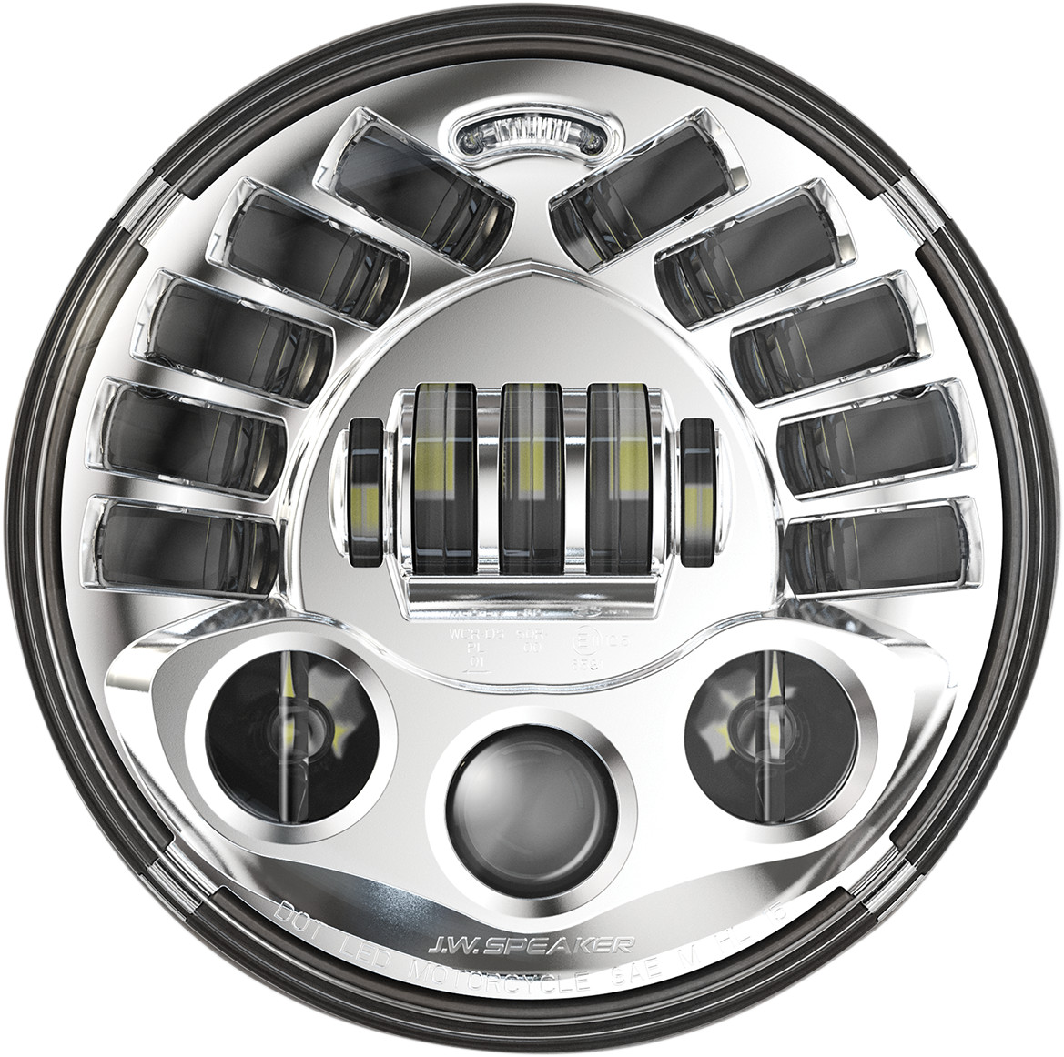 J.w. speaker Adaptive 2 LED Headlight - 7" - Chrome