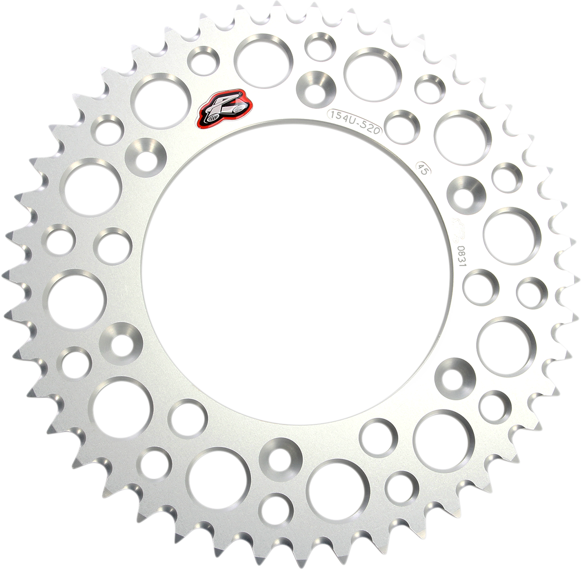 Renthal Rear Sprocket - Aluminum - 45 Tooth - Silver - Honda 45T