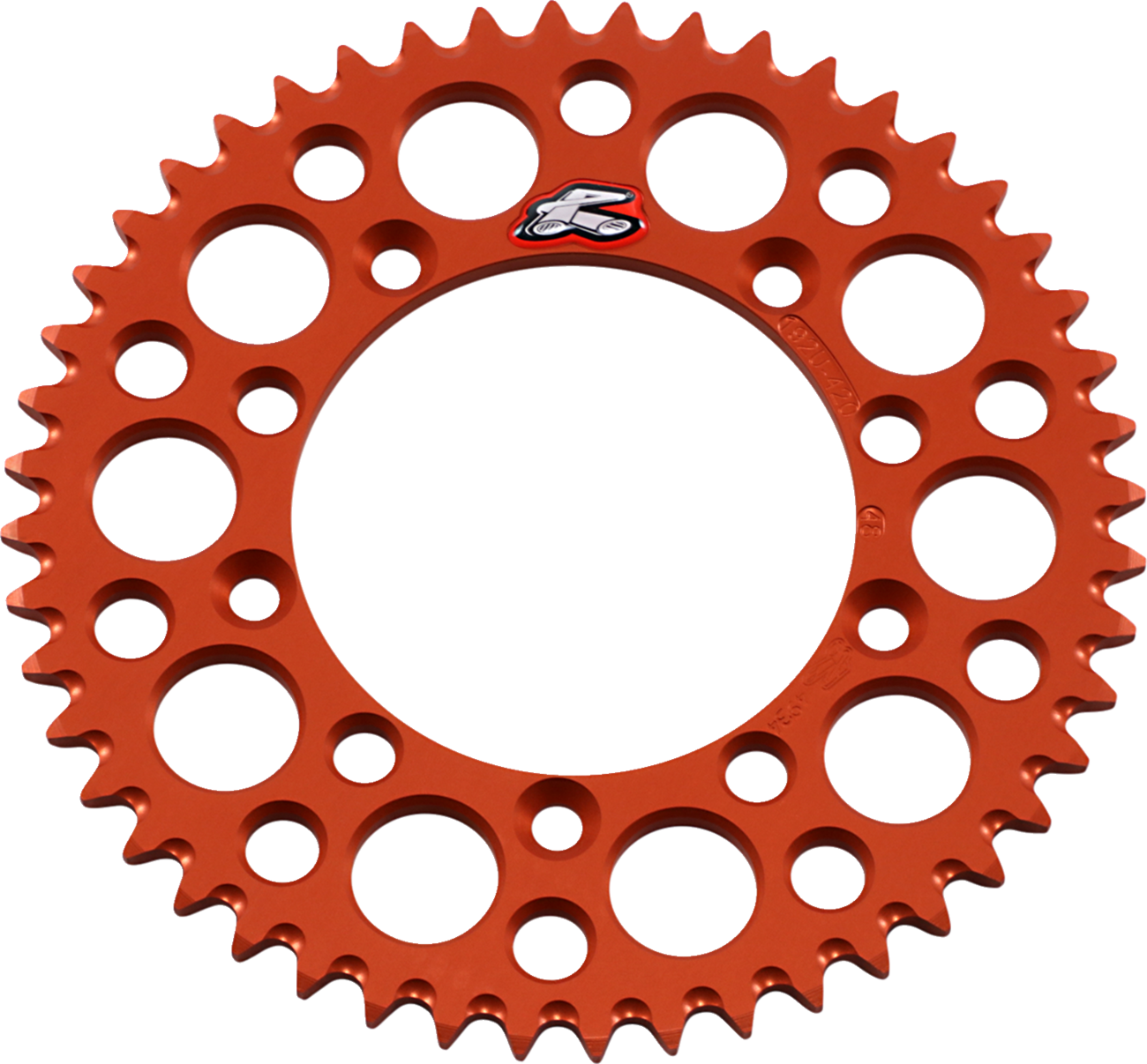 Renthal Rear Sprocket - Aluminum - 48 Tooth - Orange - Gas Gas/Husqvarna/KTM 48T