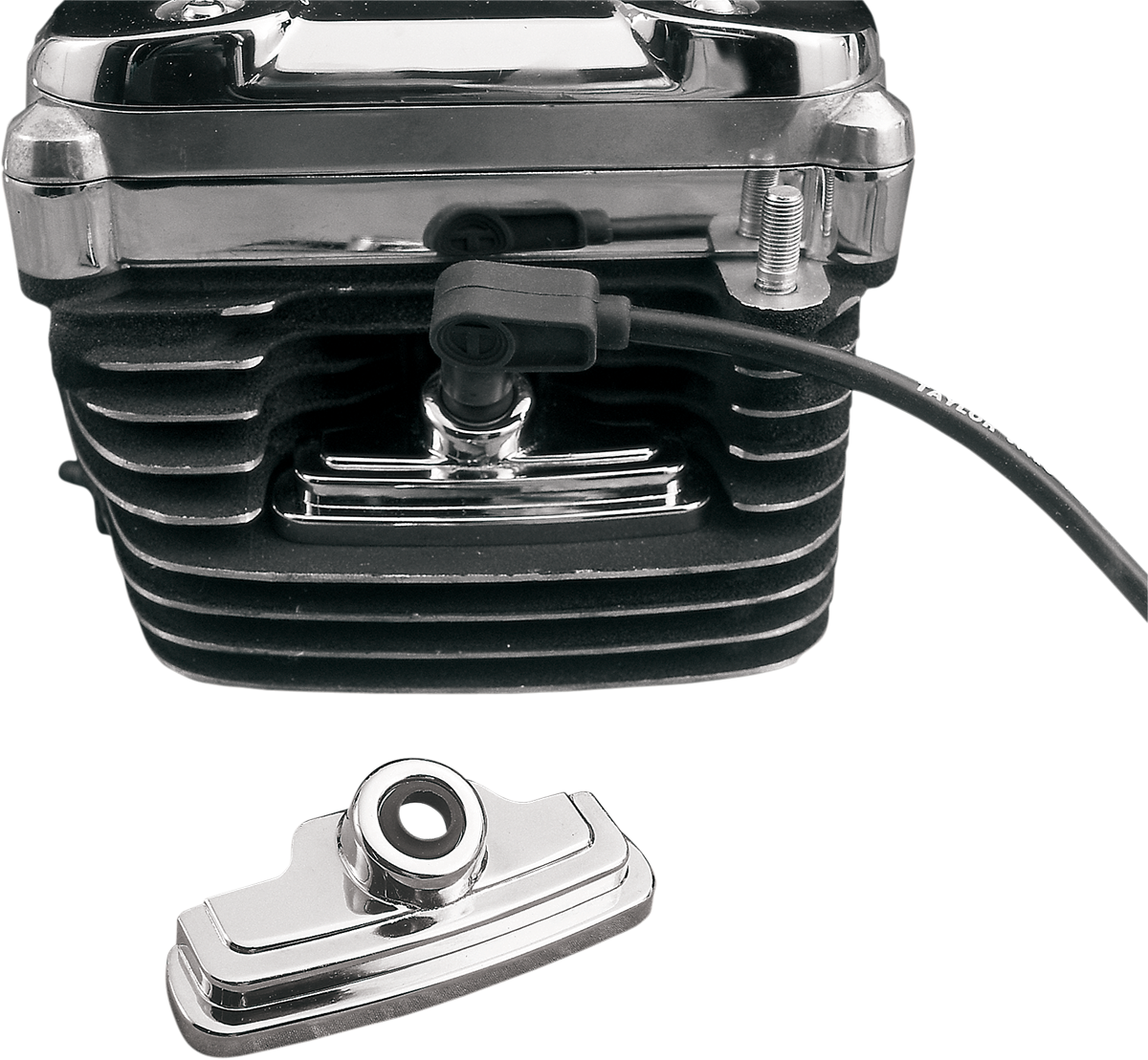 Drag Specialties Chrome Head Bolt/Spark Plug Cover — Bolt Cover