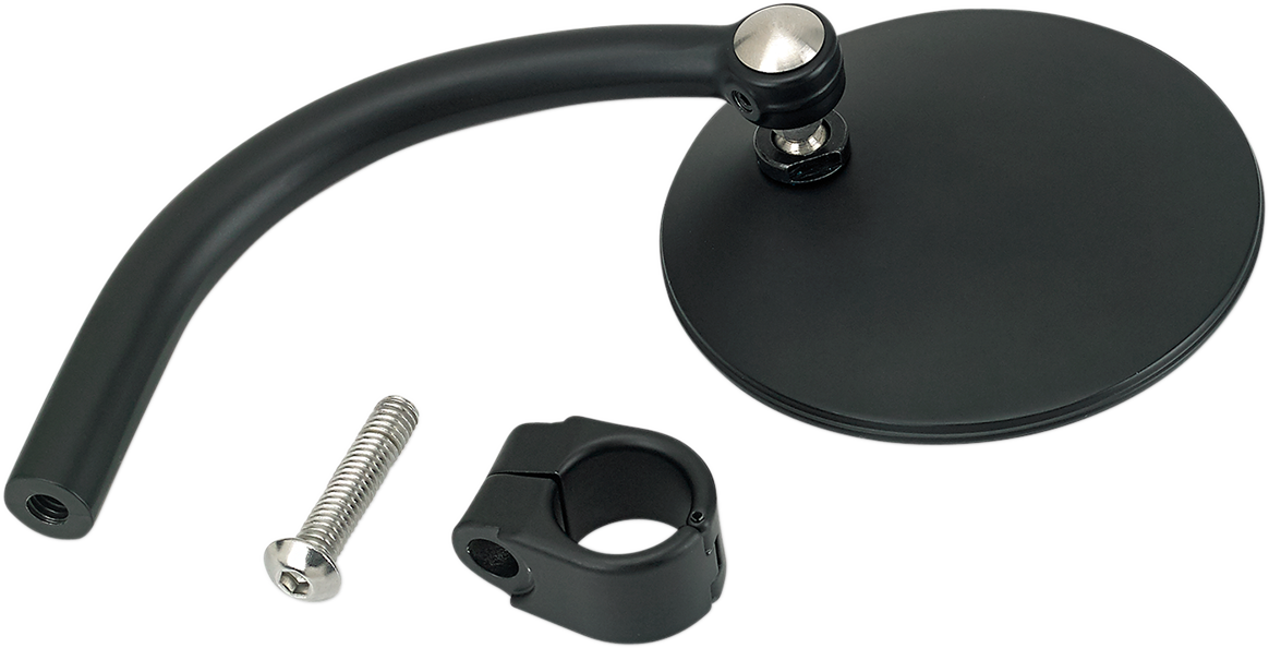 パーツ biltwell/Utility Mirrors Biltwell Utility Mirror Rectangle Perch Mount - Black