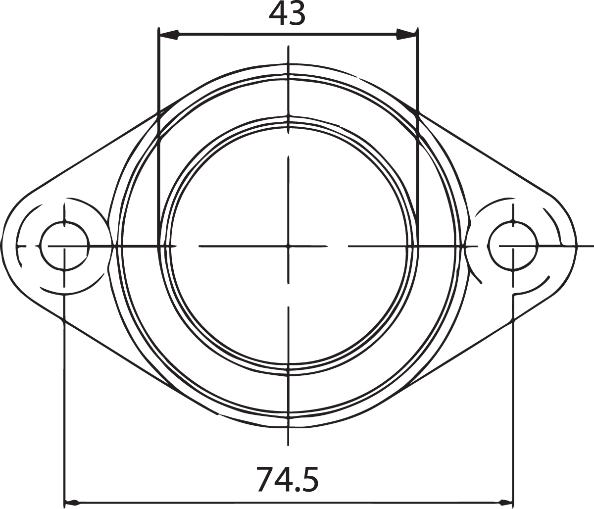 Carburetor Mounting Flange