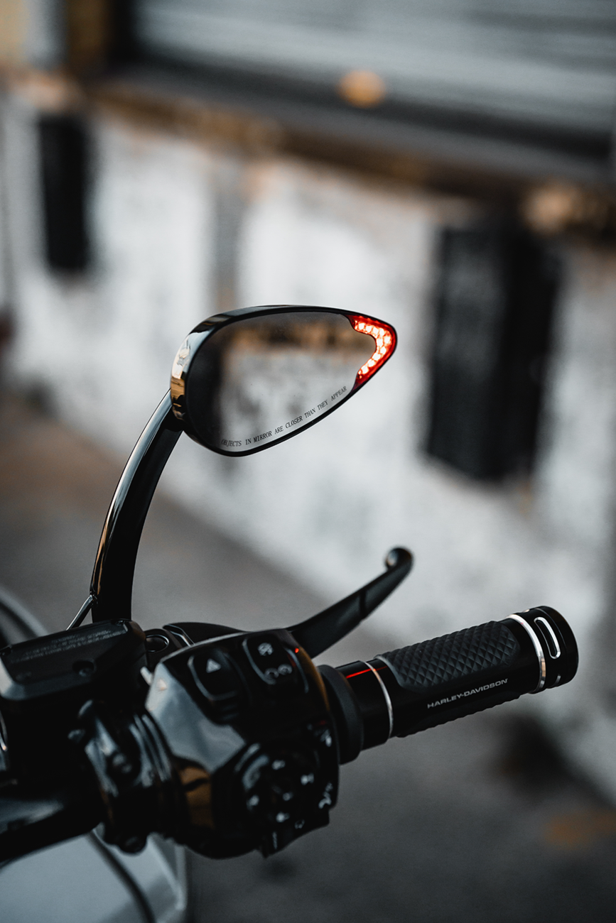 Custom Dynamics LED Turn Signal Mirrors For Harley