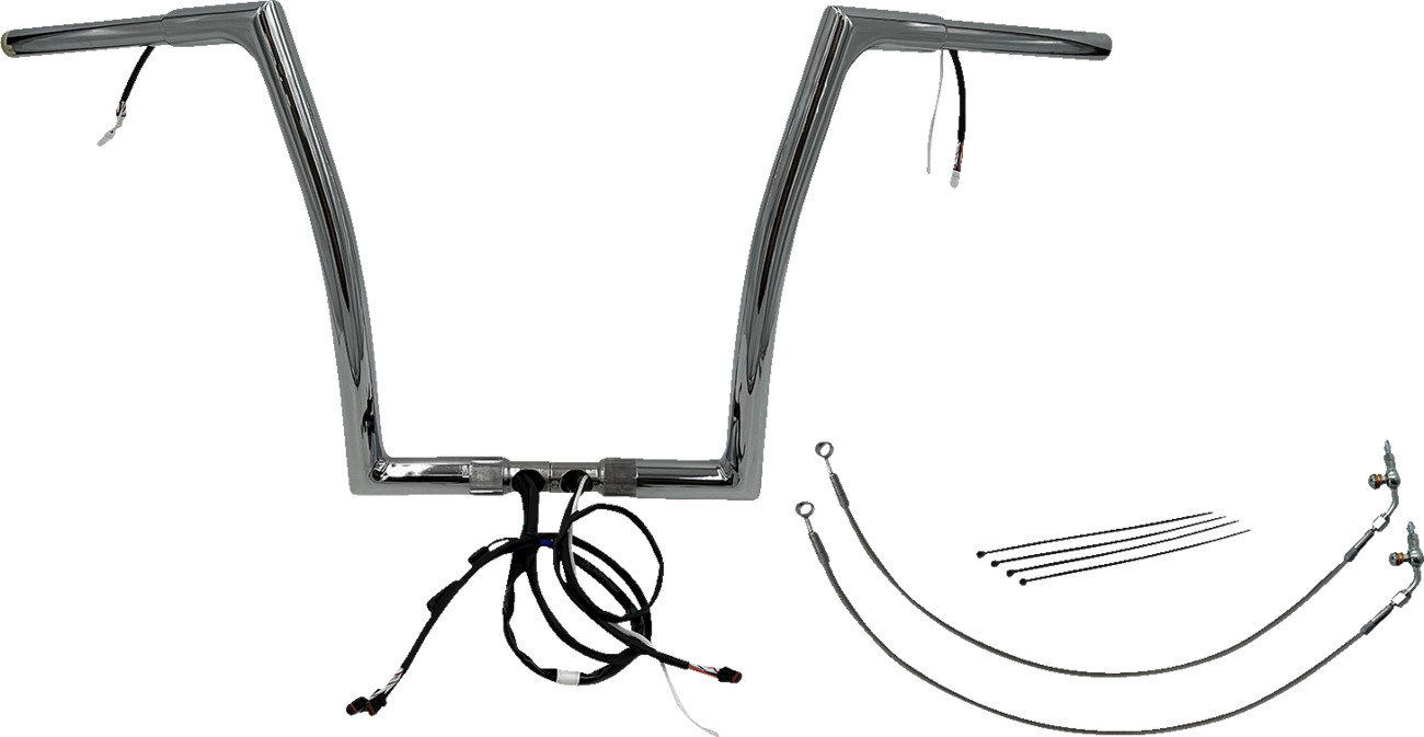 Fat Baggers Inc. 1 1/4" Wired Flat Top Handlebar Kit For Harley FLTRX / S 2015