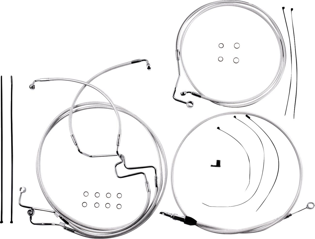 Magnum shielding Sterling Chromite II® Designer Handlebar Installation Kit - 10" - '21-'22 FLHR 2021-2022 Harley Davidson FLHR Road King / 2021-2023 Harley Davidson FLHRXS Road King Special