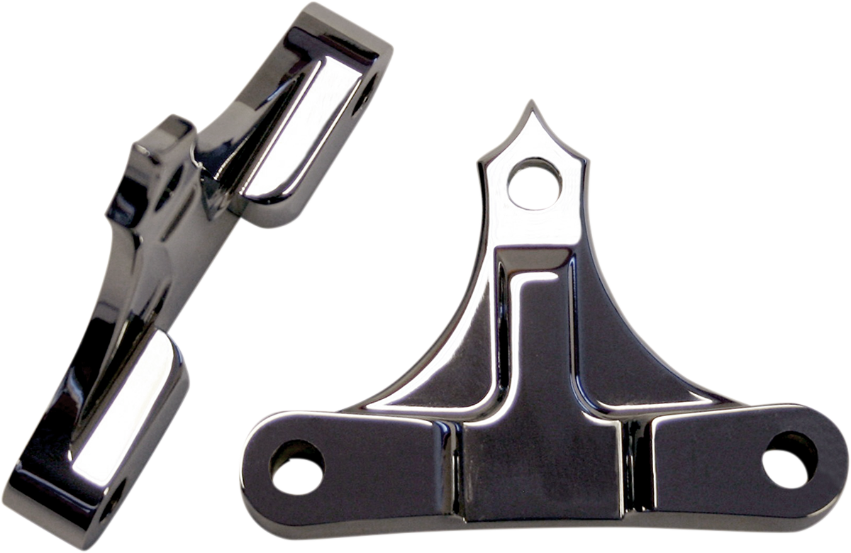 ACCUTRONIX (TFS49-NF5/8C) Fender Spacers for Hot/Bagger Legs | Hot Legs/Bagger Legs Fender Spacers - Chrome - 0.625" Spacer - For 6" Width Fender