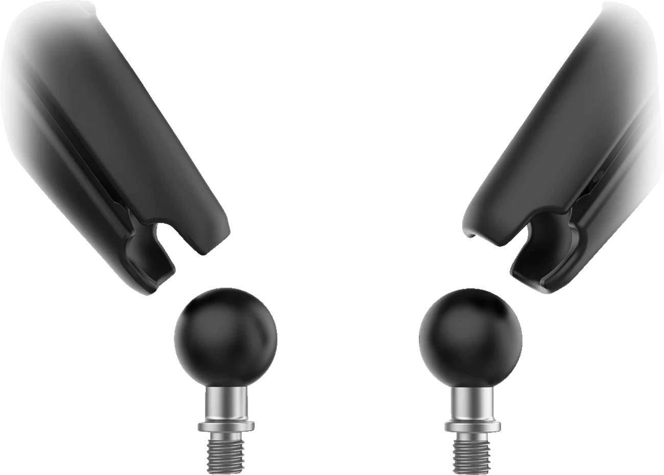RAM Mounts Tough-Mirror Kit With M10-1.25 Bases