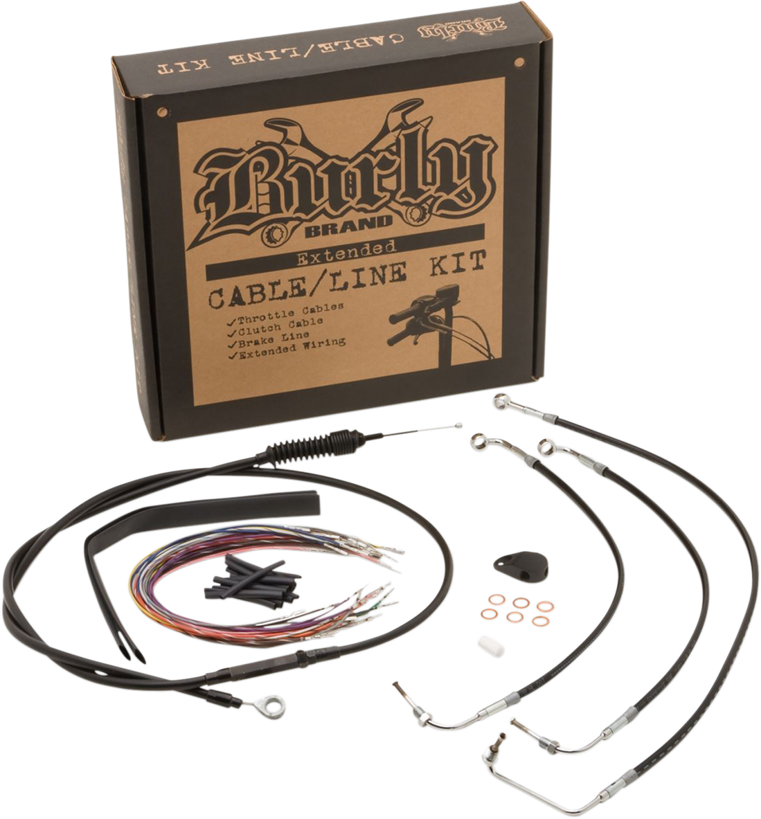 Burly Handlebar Cable Installation Kit For Harley Touring w/ ABS 2017-2020